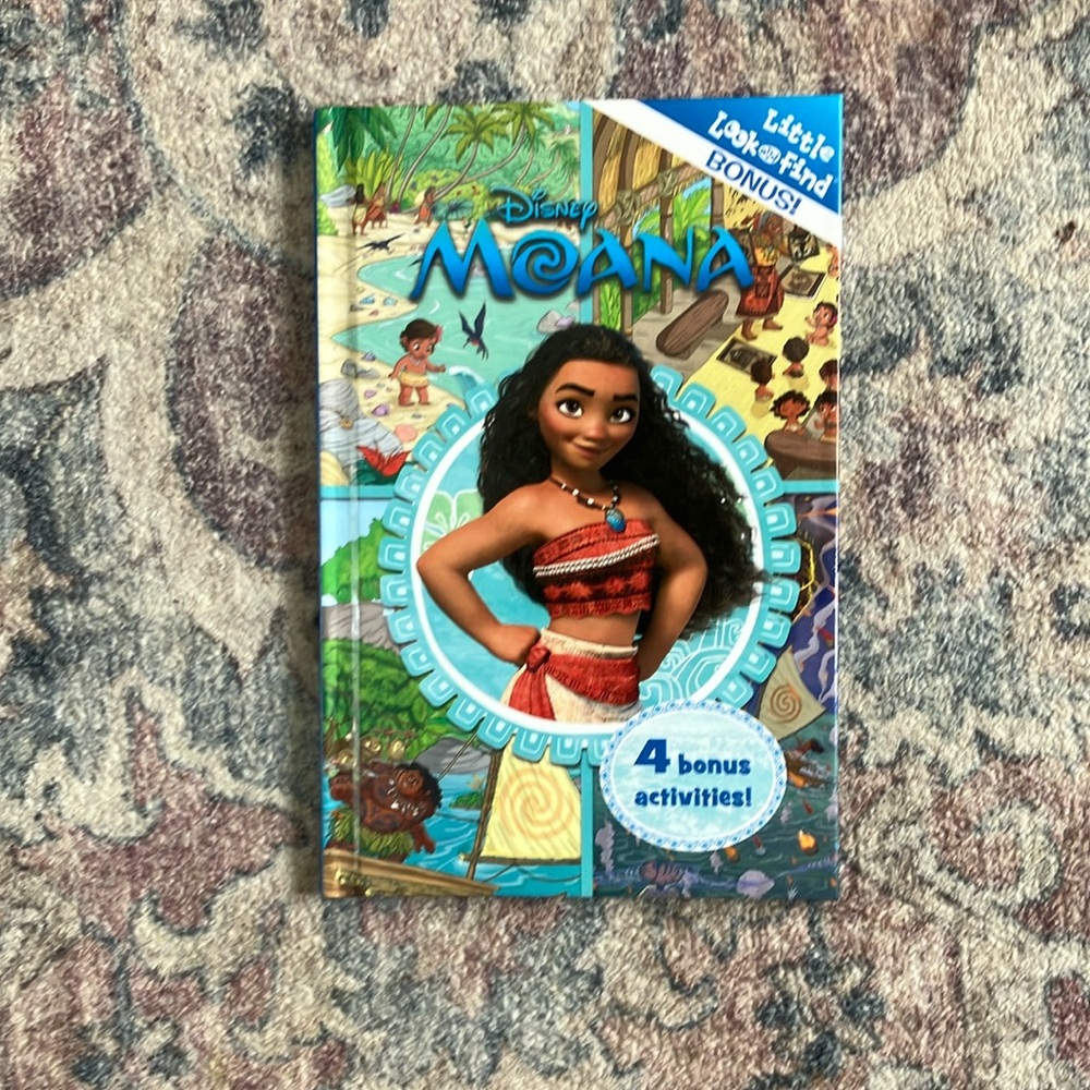$1 BUNDLED Disney Moana Adventure Book with Bonus Activities